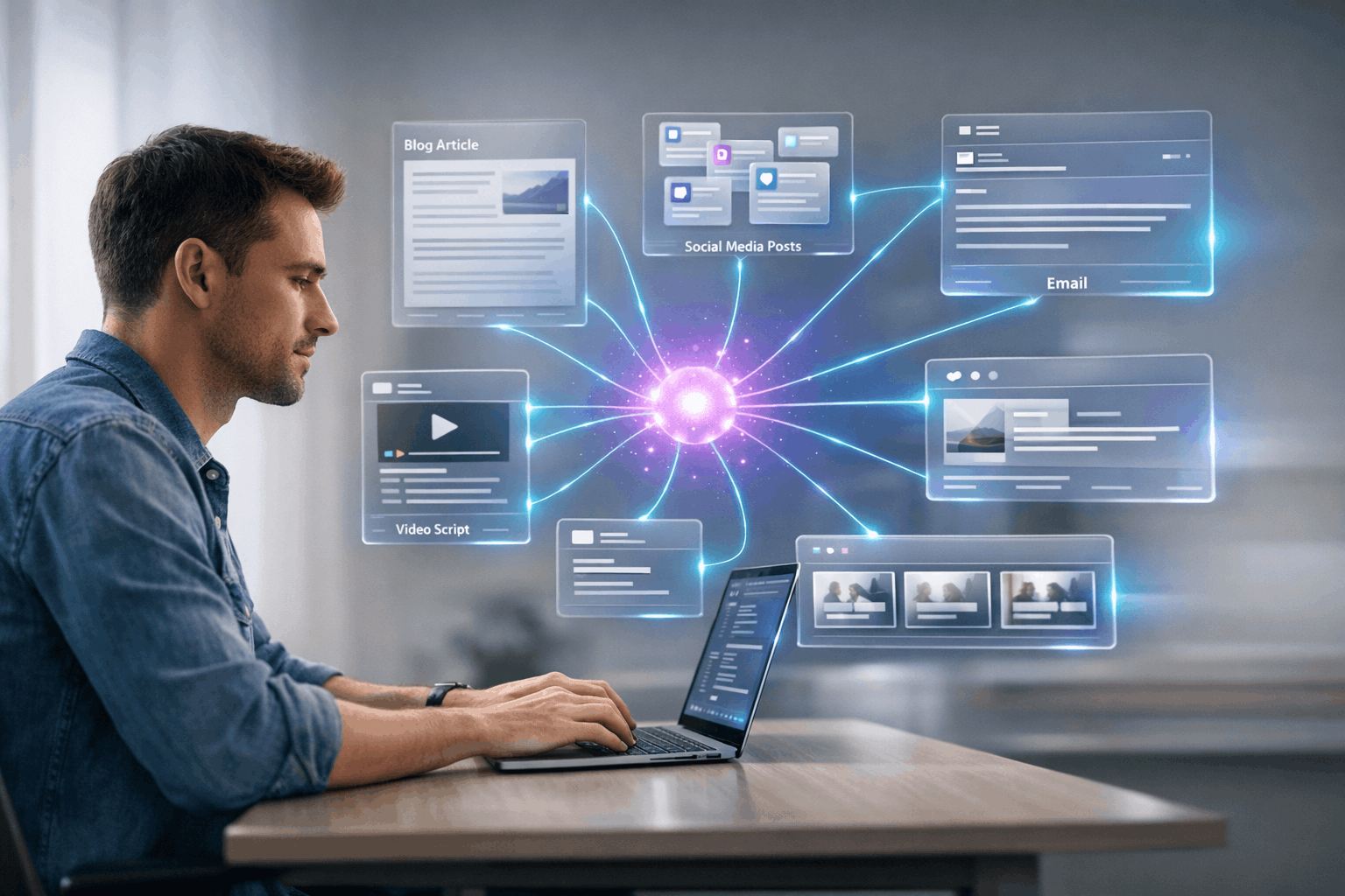 How to Turn One Idea into 10 Pieces of Content Using AI